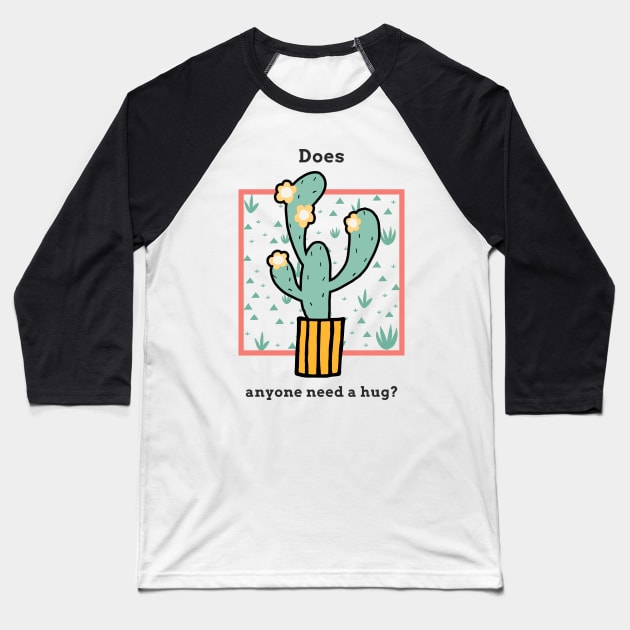 affectionate cactus Baseball T-Shirt by dgutpro87